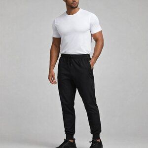 Apana Black Athletic Joggers